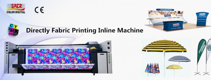 شكل كبير التسامي الرقمية آلة الطباعة المنبثقة طابعات النسيج العلم 0